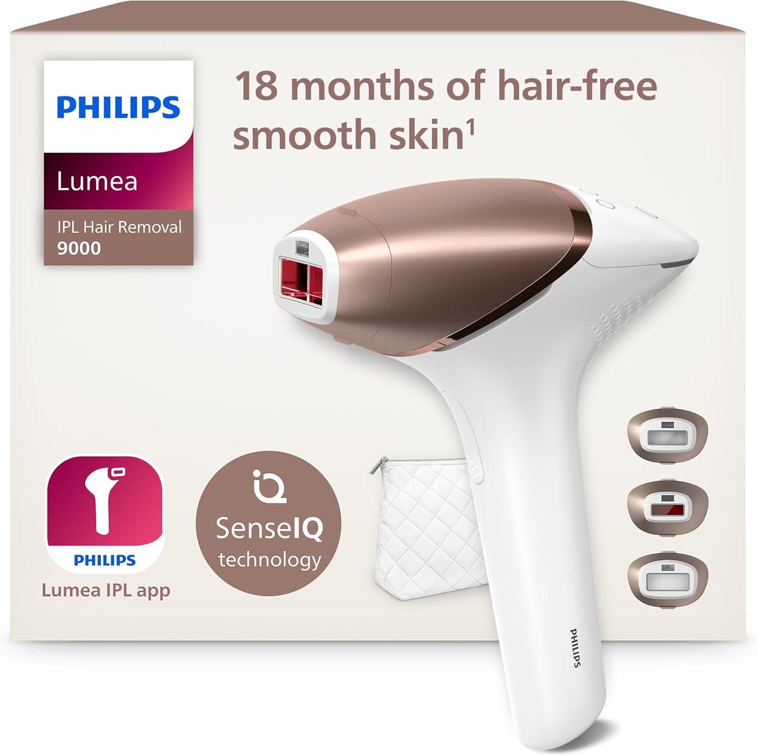 Philips Lumea 9000 Series IPL con Tecnologia SenseIQ e 3 Accessori