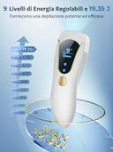 Epilatore Luce Pulsata 19.35J con Funzione Ghiaccio e 9 Livelli Energia - 4